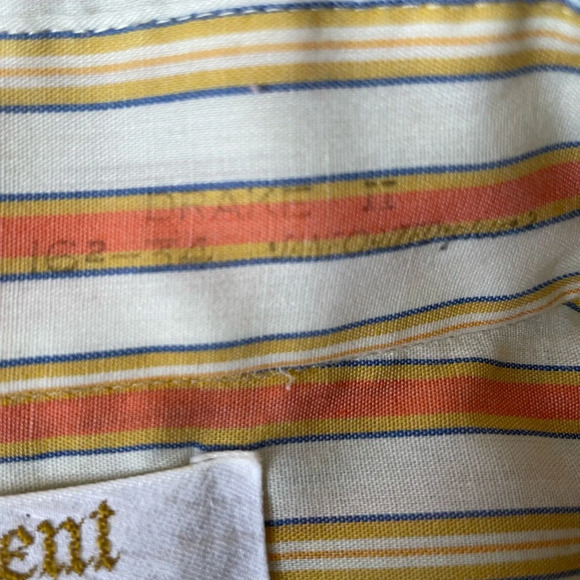 Vintage 1970s Arrow Kent Collection Men’s Button Down Striped 16-34 Drake II - Picture 14 of 16